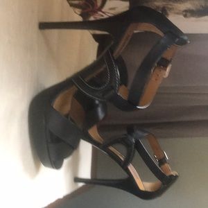RALPH LAUREN Collection platform strap heels 8.5